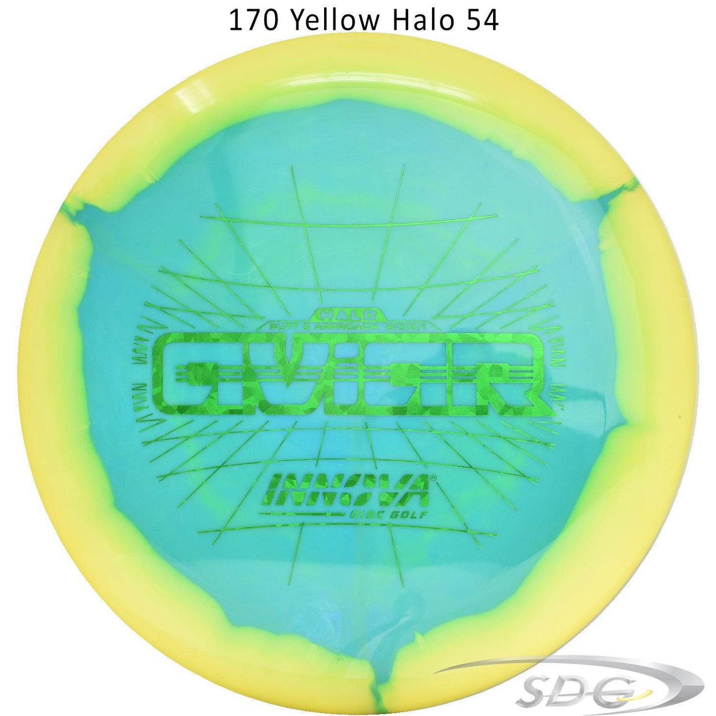 innova-halo-star-aviar-disc-golf-putter 170 Yellow Halo 54 