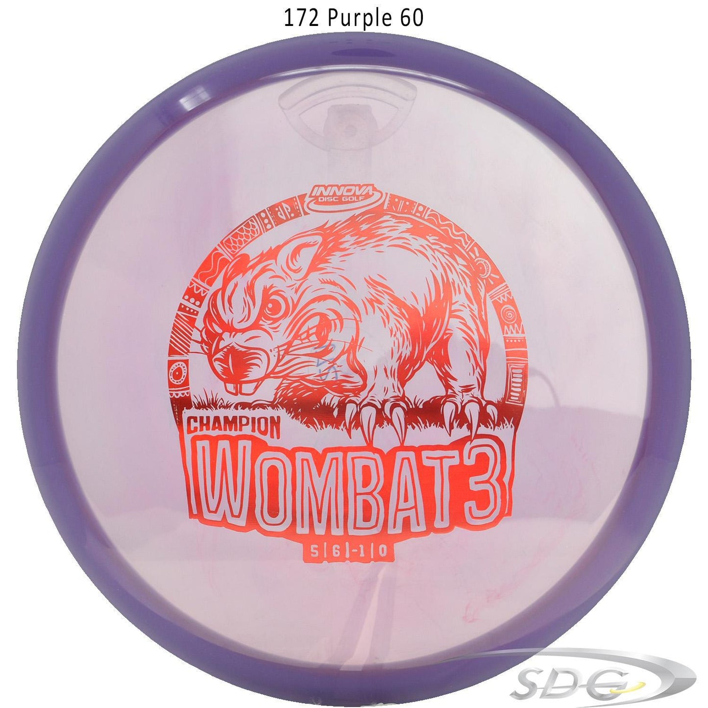 innova-champion-wombat3-disc-golf-mid-range 172 Purple 60 