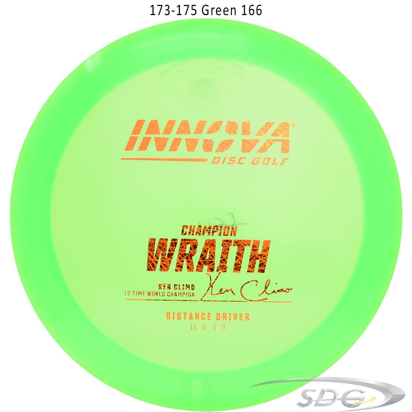 innova-champion-wraith-disc-golf-distance-driver 173-175 Green 166 