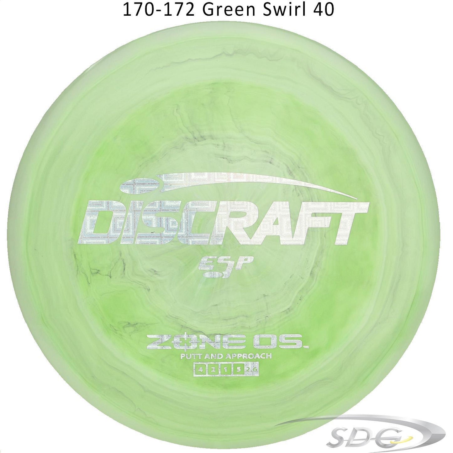 discraft-esp-zone-os-disc-golf-putter 170-172 Green Swirl 40