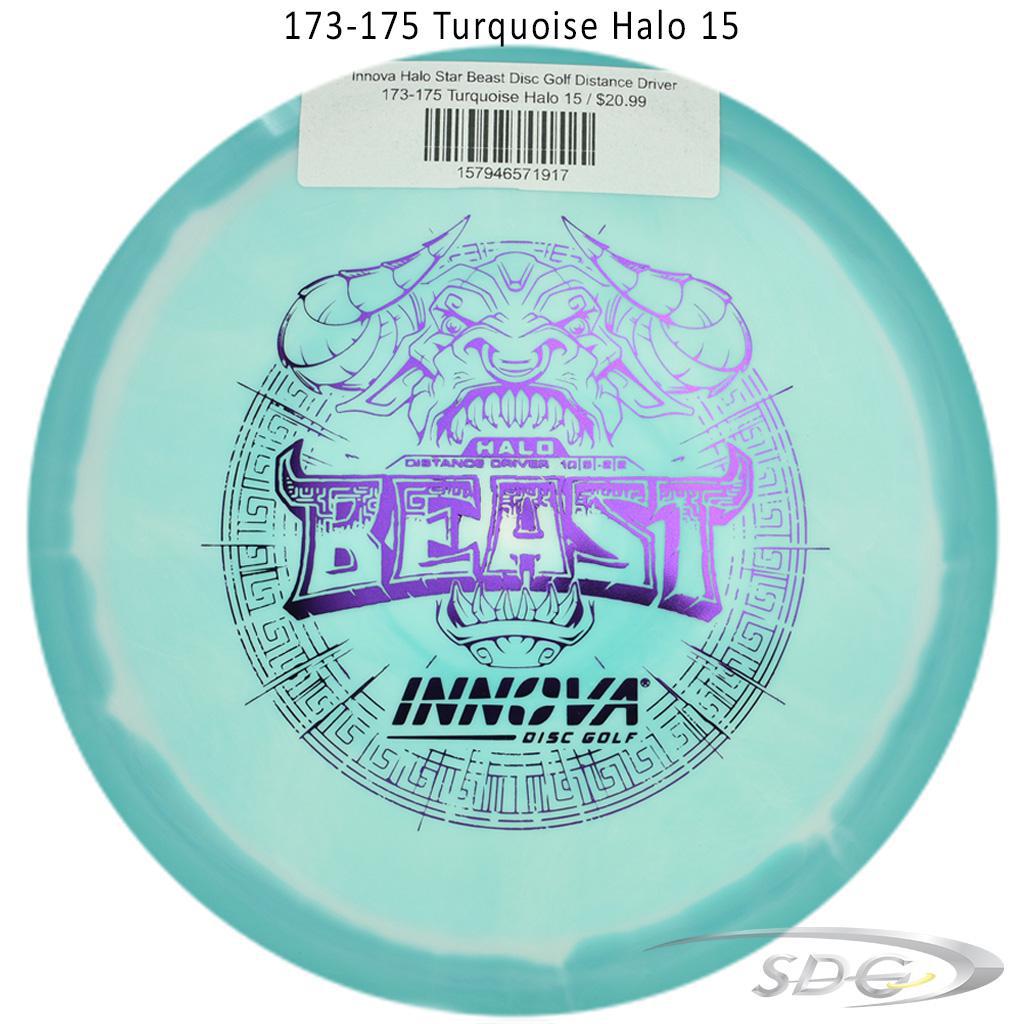innova-halo-star-beast-disc-golf-distance-driver 173-175 Turquoise Halo 15