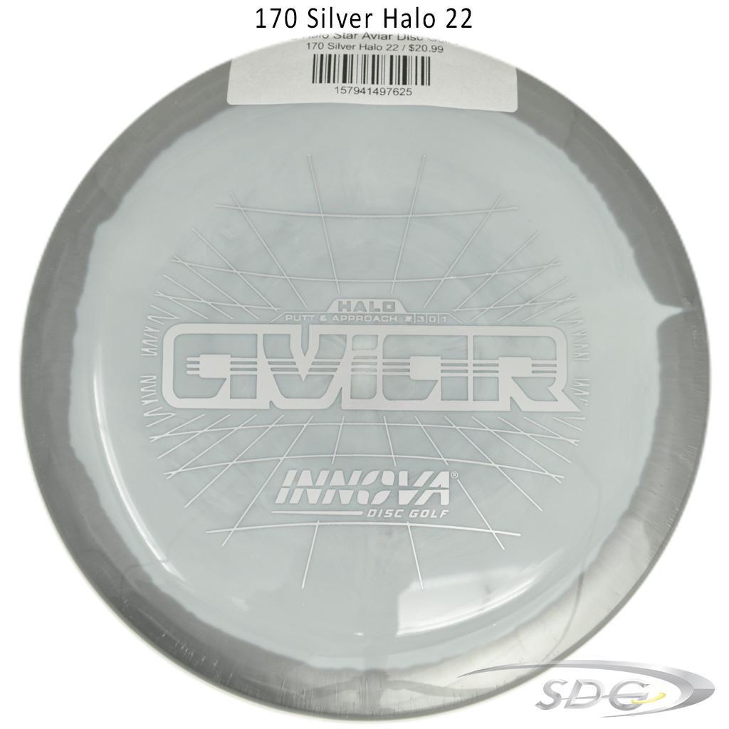 innova-halo-star-aviar-disc-golf-putter 170 Silver Halo 22 