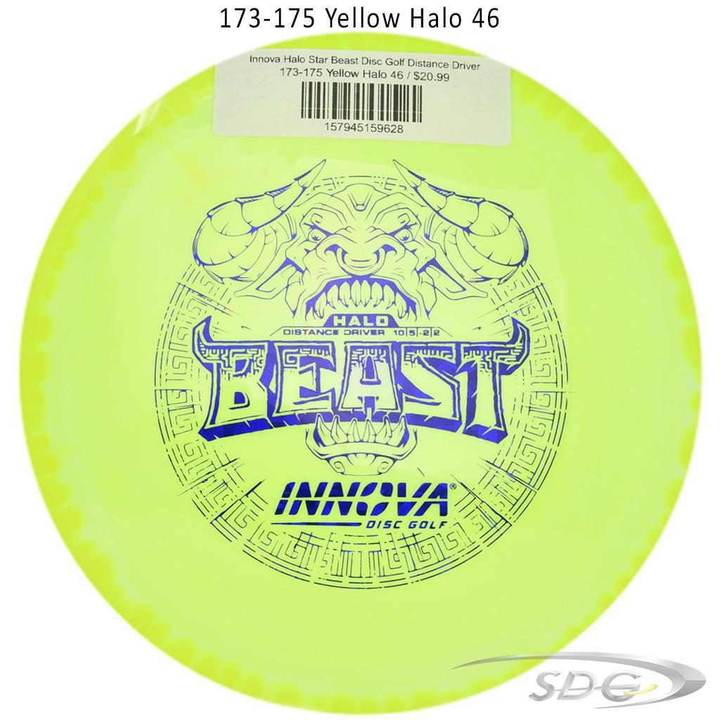 innova-halo-star-beast-disc-golf-distance-driver 173-175 Yellow Halo 46