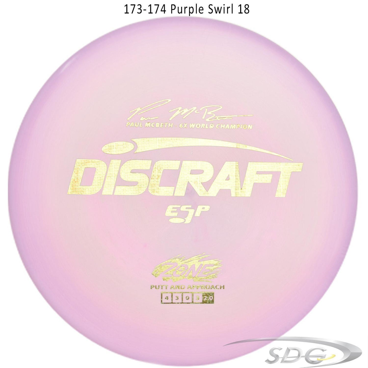 discraft-esp-zone-6x-paul-mcbeth-signature-series-disc-golf-putter 173-174 Purple Swirl 18