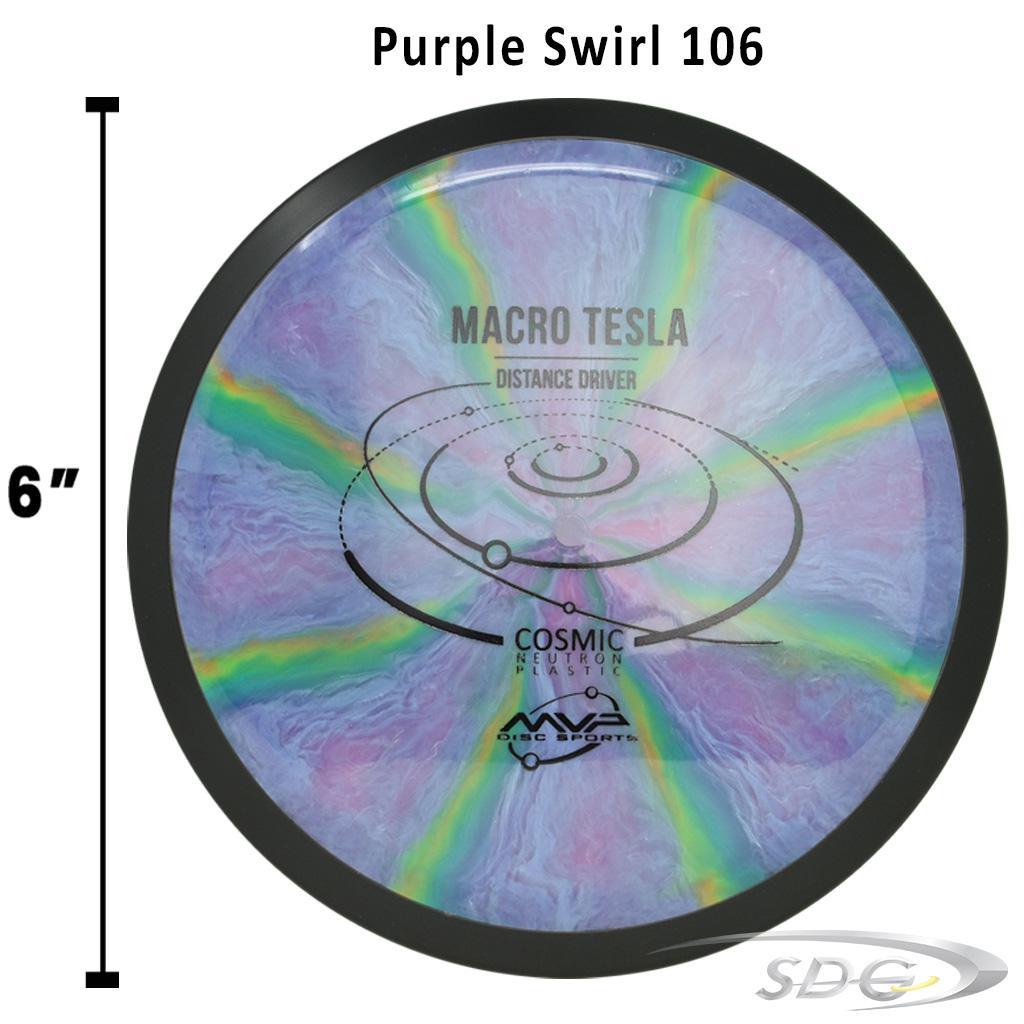 mvp-cosmic-neutron-tesla-macro-disc-golf-mini-marker Purple Swirl 106 