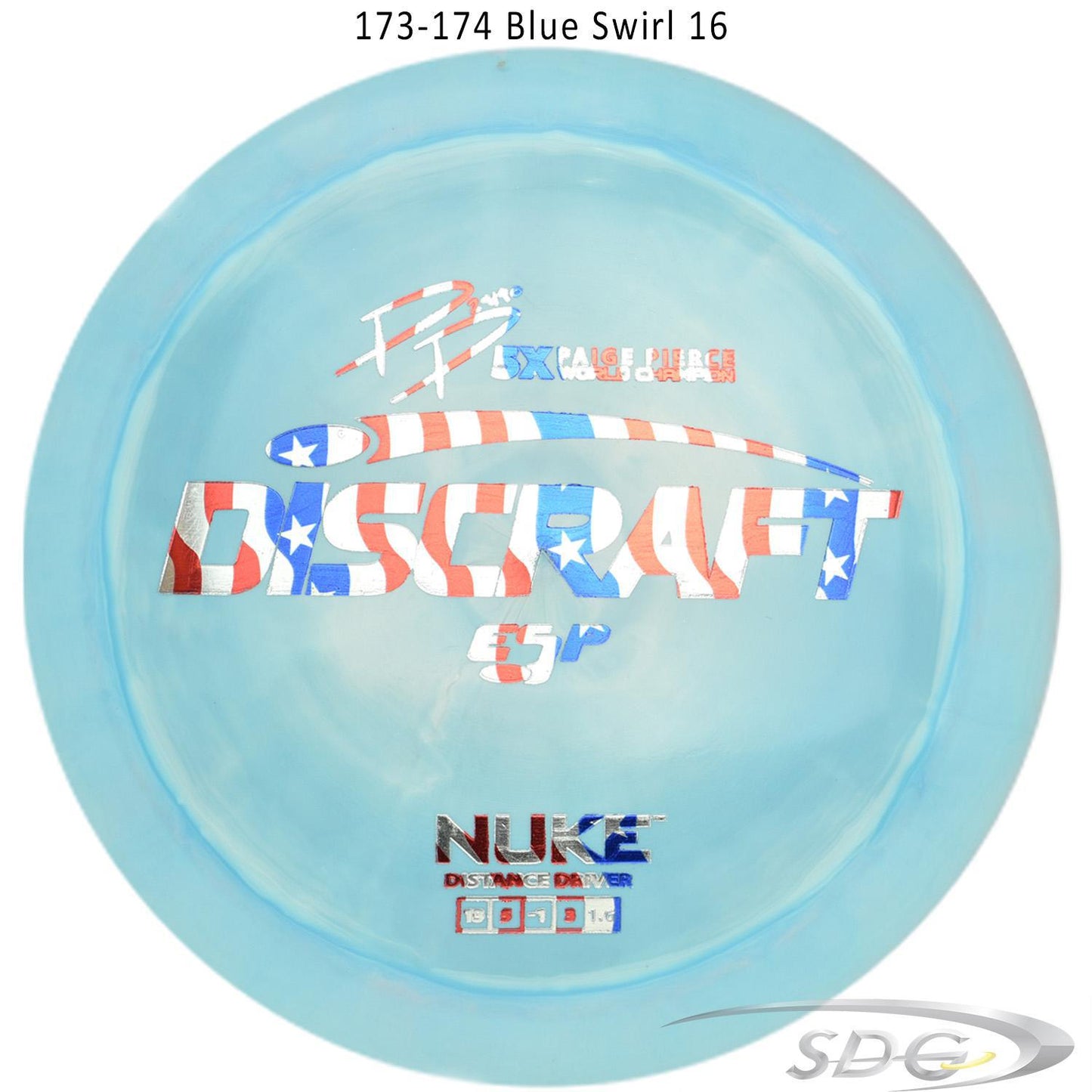 discraft-esp-nuke-paige-pierce-signature-disc-golf-distance-driver 173-174 Blue Swirl 16