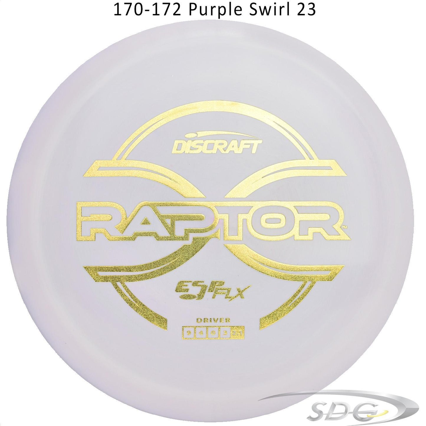 discraft-esp-flx-raptor-disc-golf-distance-driver 170-172 Purple Swirl 23