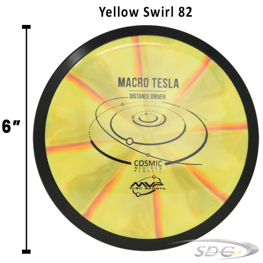 mvp-cosmic-neutron-tesla-macro-disc-golf-mini-marker Yellow Swirl 82 