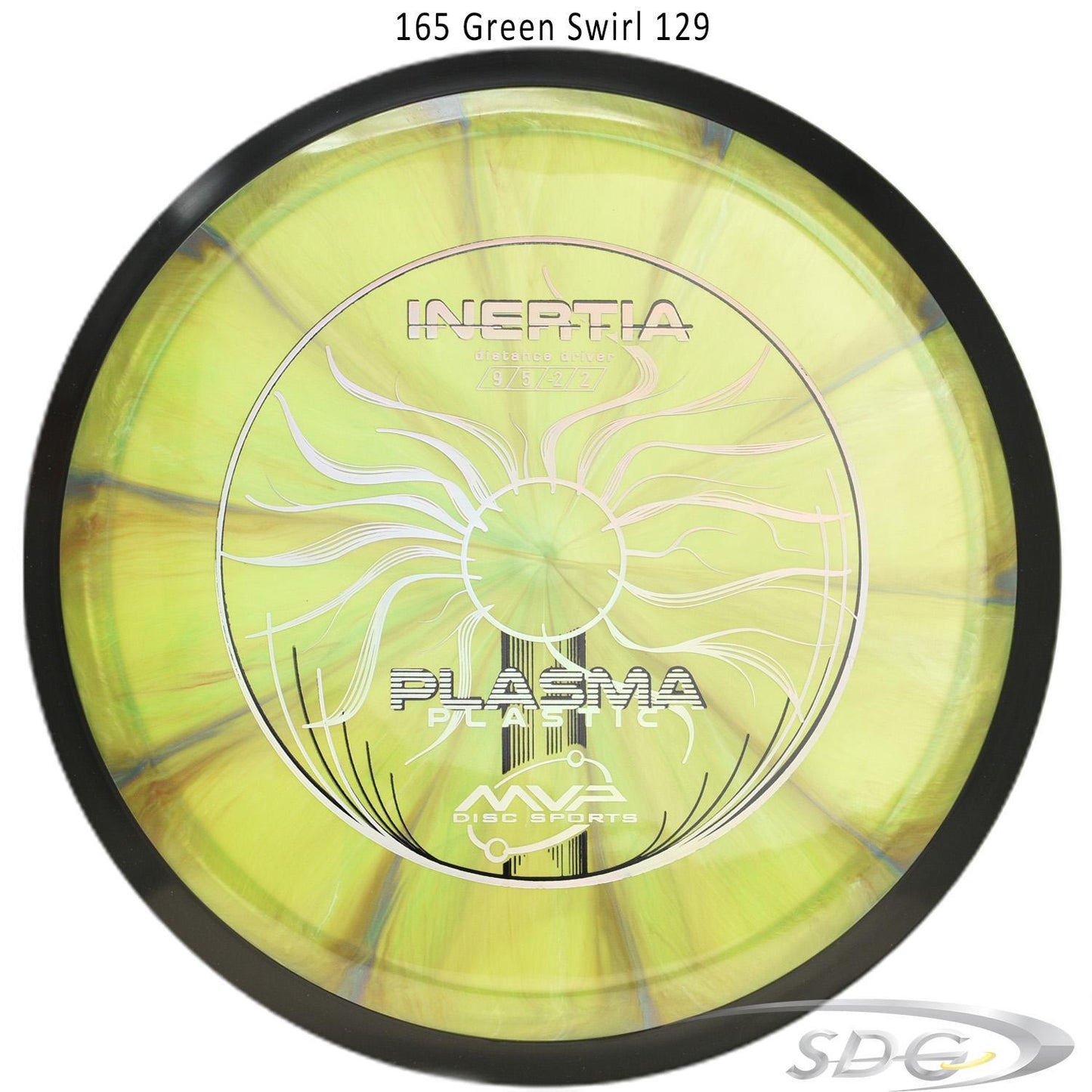mvp-plasma-inertia-disc-golf-distance-driver 165 Green Swirl 129 