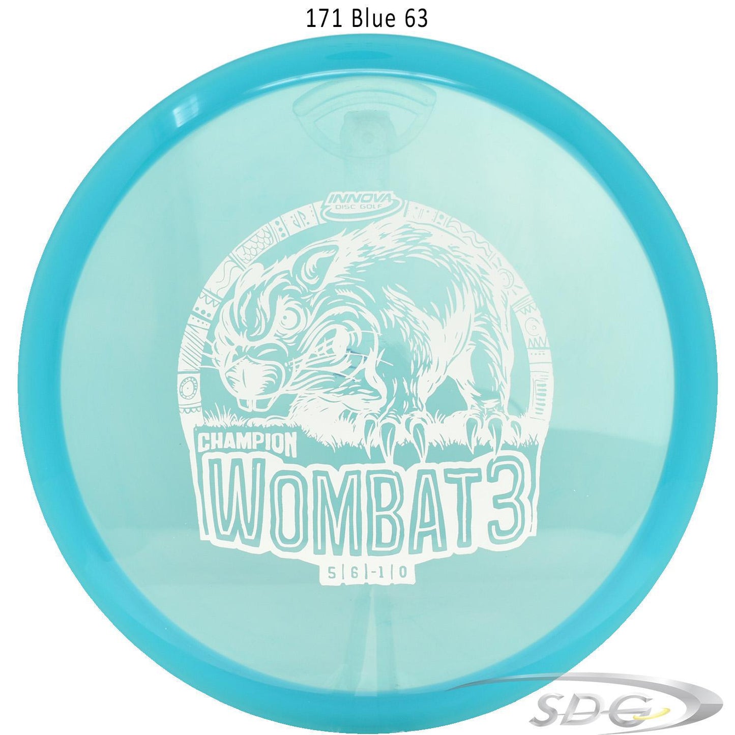 innova-champion-wombat3-disc-golf-mid-range 171 Blue 63 