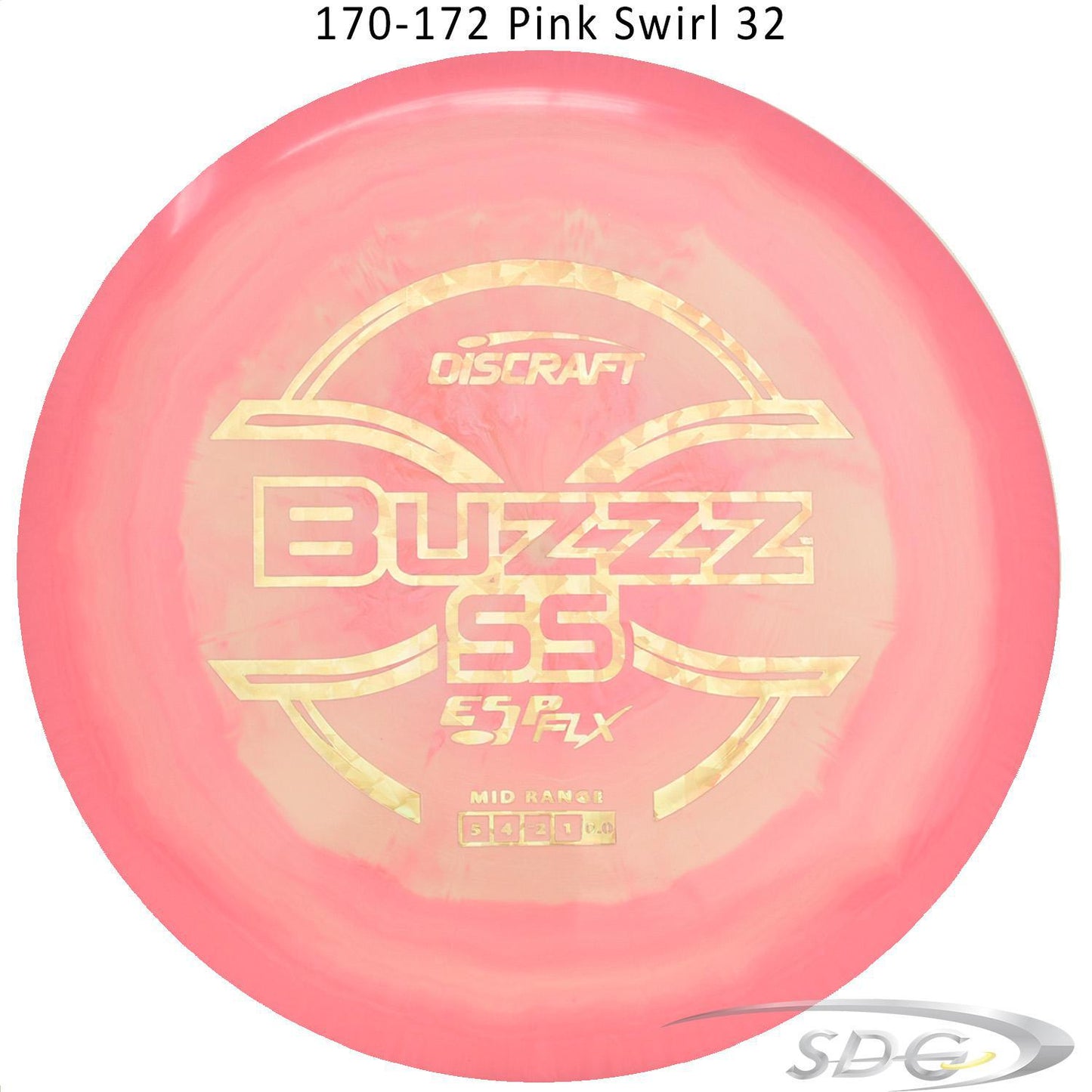discraft-esp-flx-buzzz-ss-disc-golf-mid-range 170-172 Pink Swirl 32