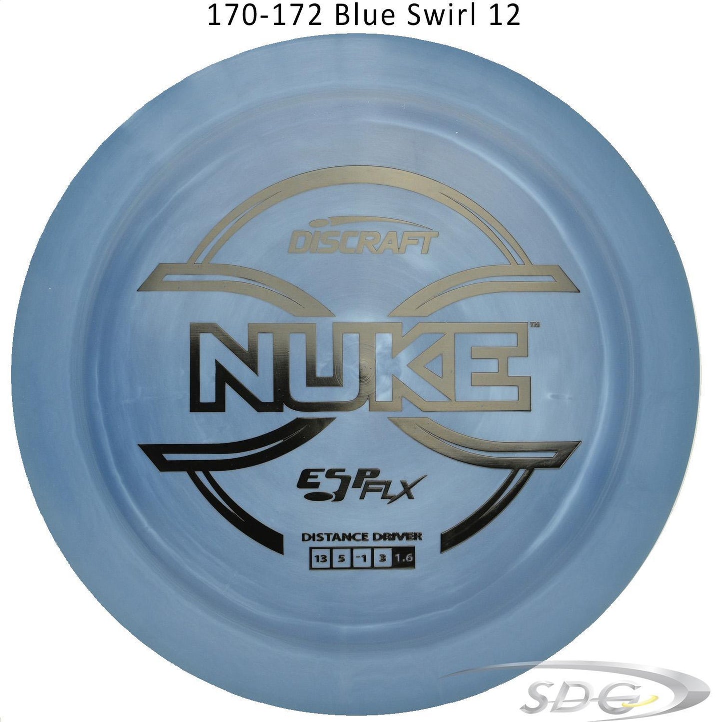discraft-esp-flx-nuke-disc-golf-distance-driver 170-172 Blue Swirl 12