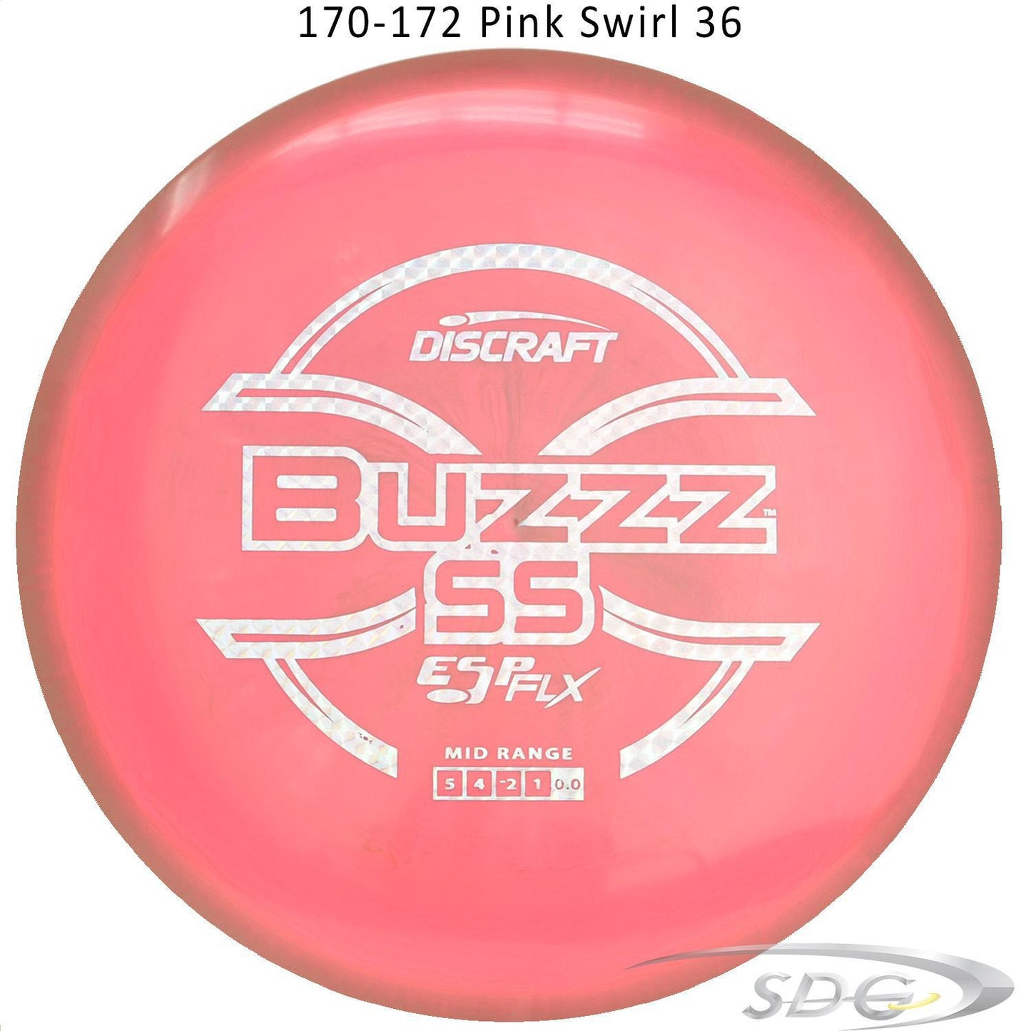 discraft-esp-flx-buzzz-ss-disc-golf-mid-range 170-172 Pink Swirl 36