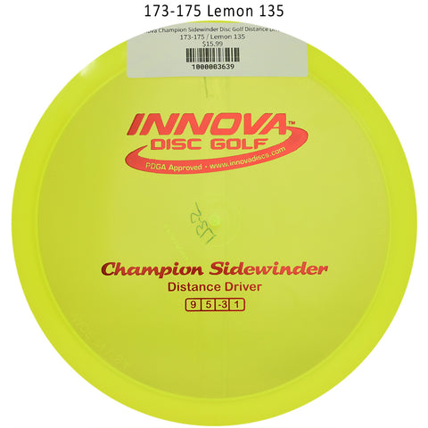 Innova Champion Sidewinder Disc Golf Distance Driver