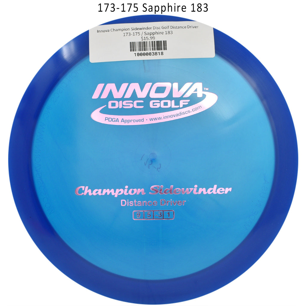 innova-champion-sidewinder-disc-golf-distance-driver 173-175 Sapphire 183 