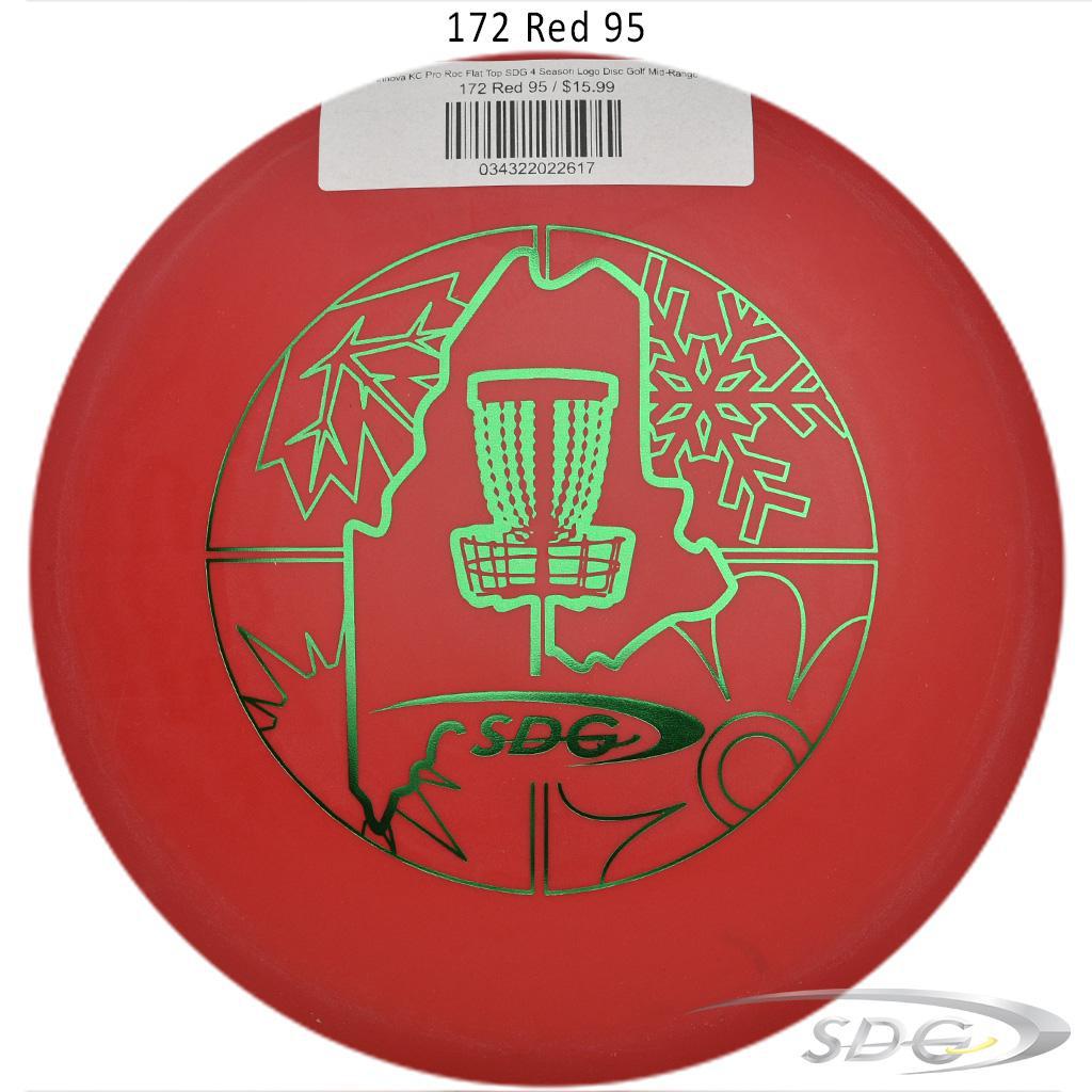 innova-kc-pro-roc-flat-top-sdg-4-season-logo-disc-golf-mid-range 172 Red 95 