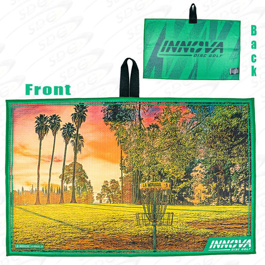 innova-2023-tour-course-disc-golf-towel Green La Mirada 