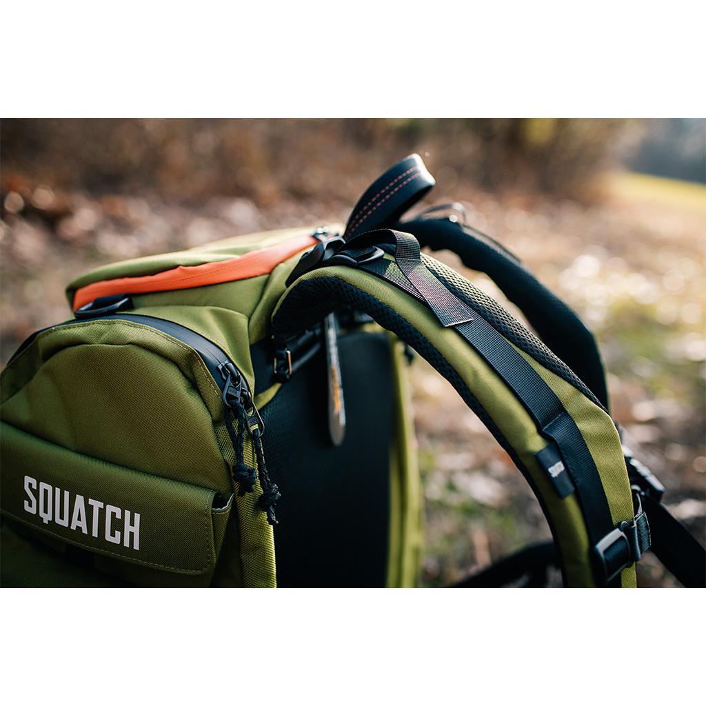 Squatch Legend 3.0 Disc Golf Backpack w/ Cooler Disc Golf Bag Forest-Orange