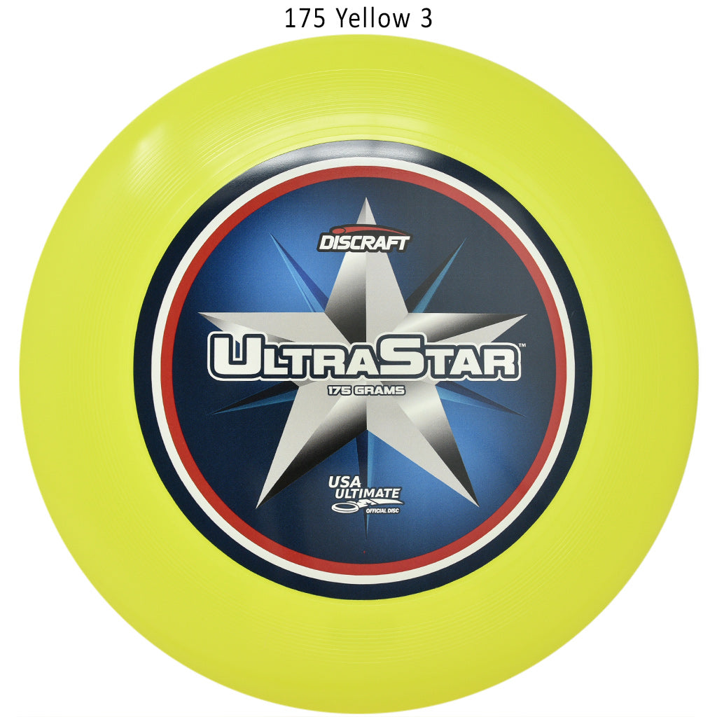 discraft-supercolor-ultra-star-center-print-sportdisc-disc-golf 175 Yellow 3