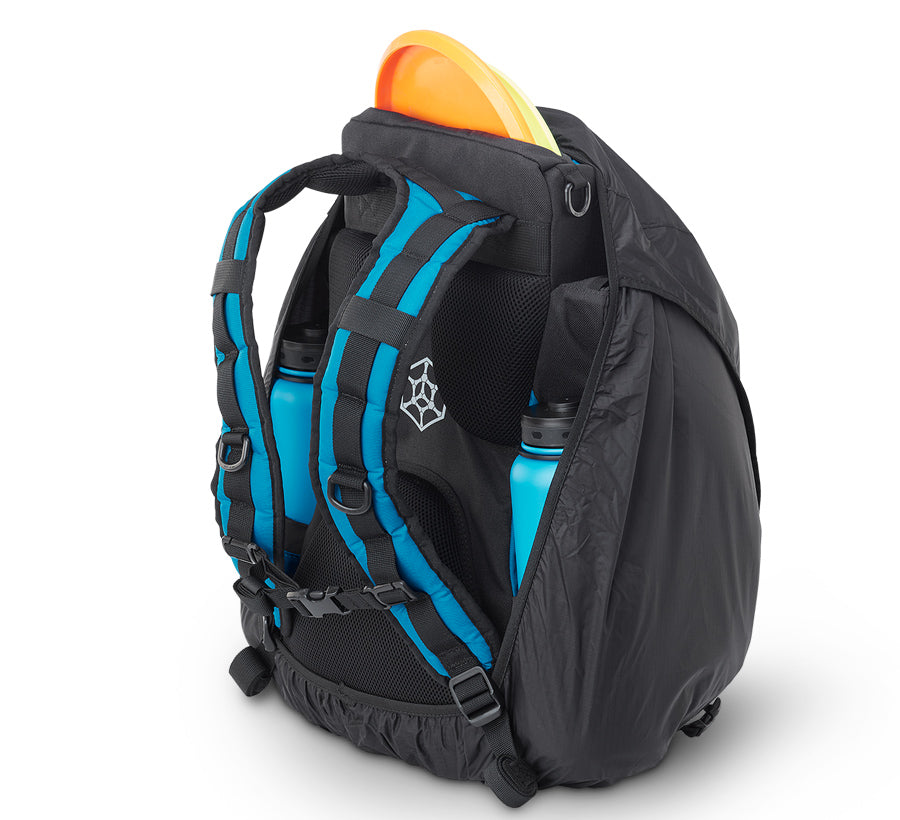 GRIPeq© L Series Full Fit Rain Cover Disc Golf Bag Essentials Back View