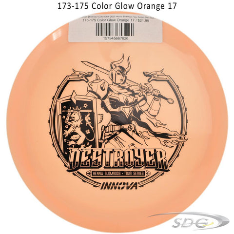 Innova Star Destroyer Color Glow 2023 Henna Blomroos Tour Series Disc Golf Distance Driver