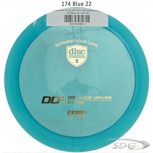 discmania-c-line-dd3-disc-golf-distance-driver 174 Blue 22 