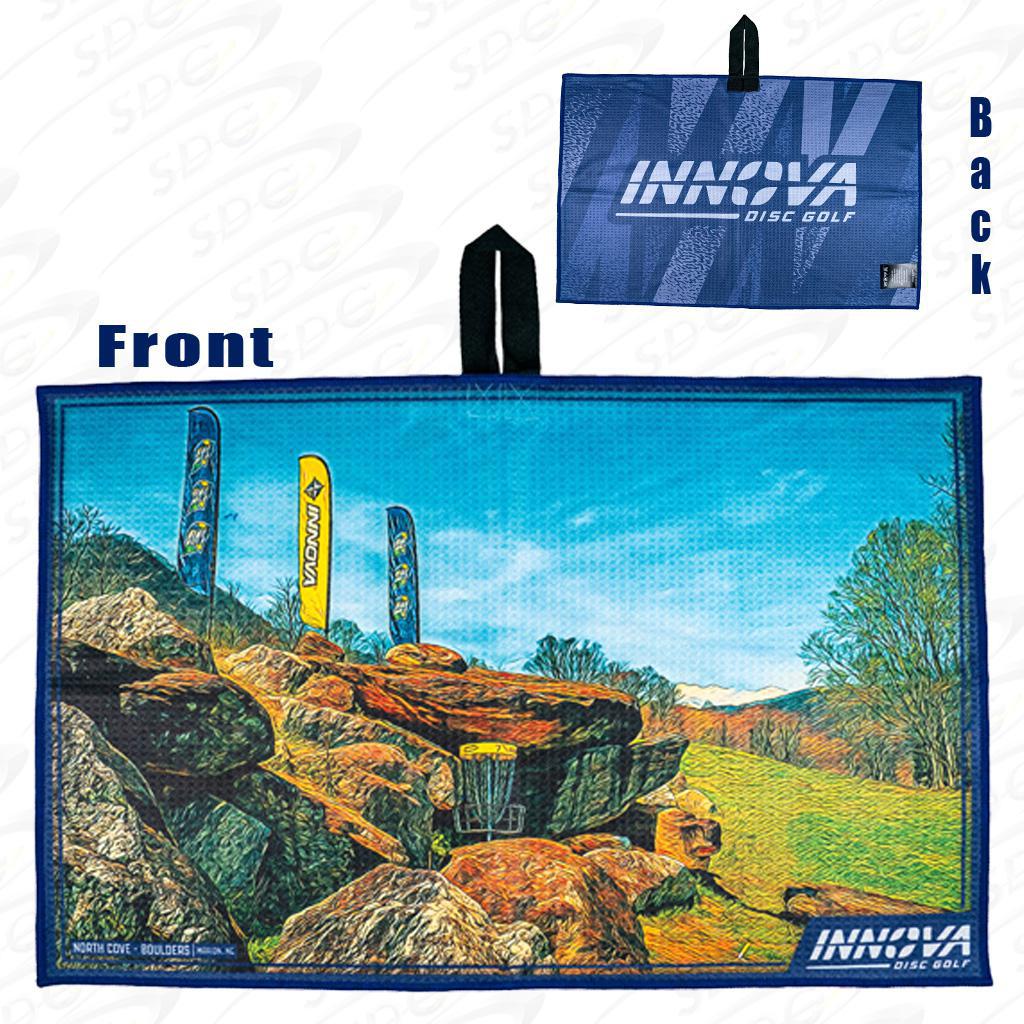 innova-2023-tour-course-disc-golf-towel Navy North Cove 