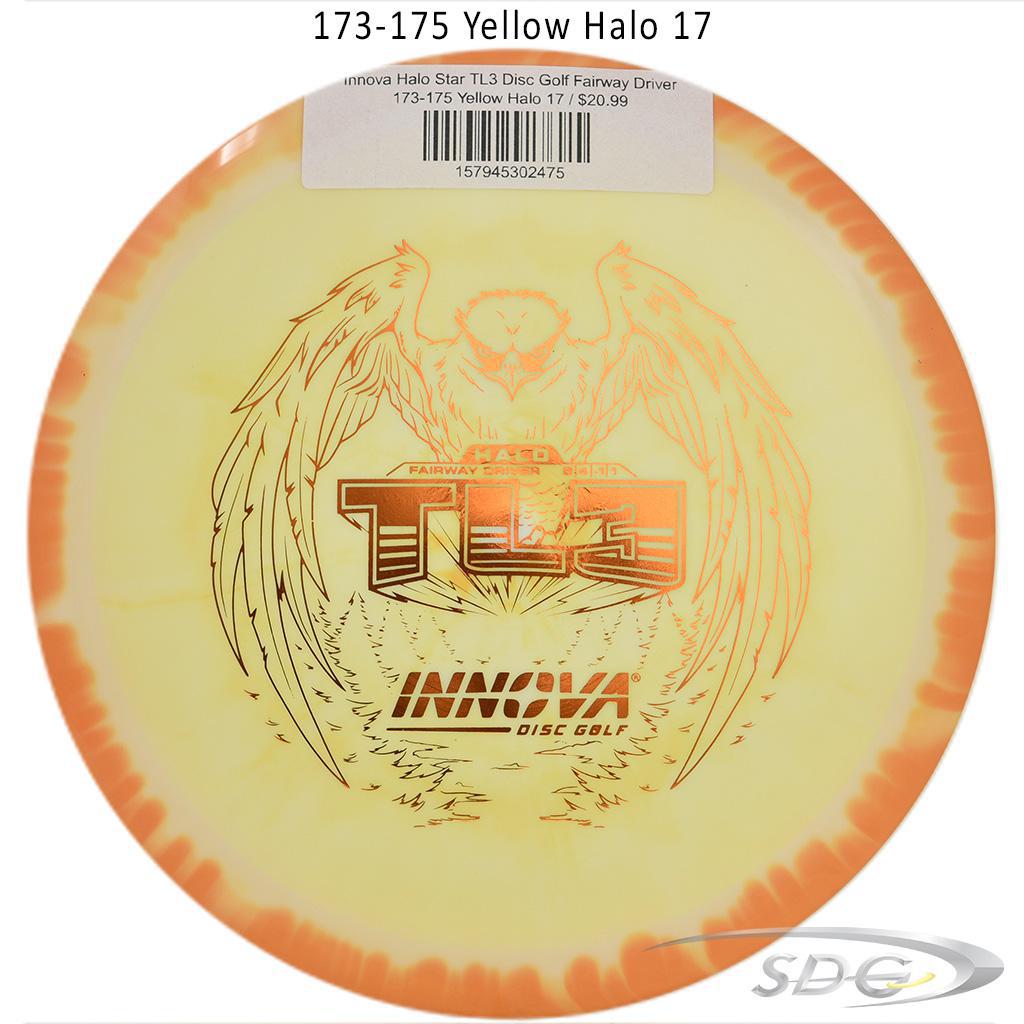 innova-halo-star-tl3-disc-golf-fairway-driver 173-175 Yellow Halo 17 