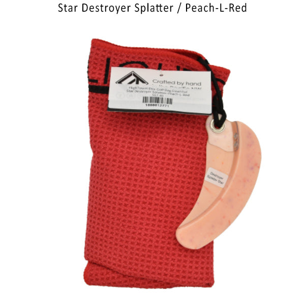 flightowel-disc-golf-bag-essential Star Destroyer Splatter-Peach-L-Red 