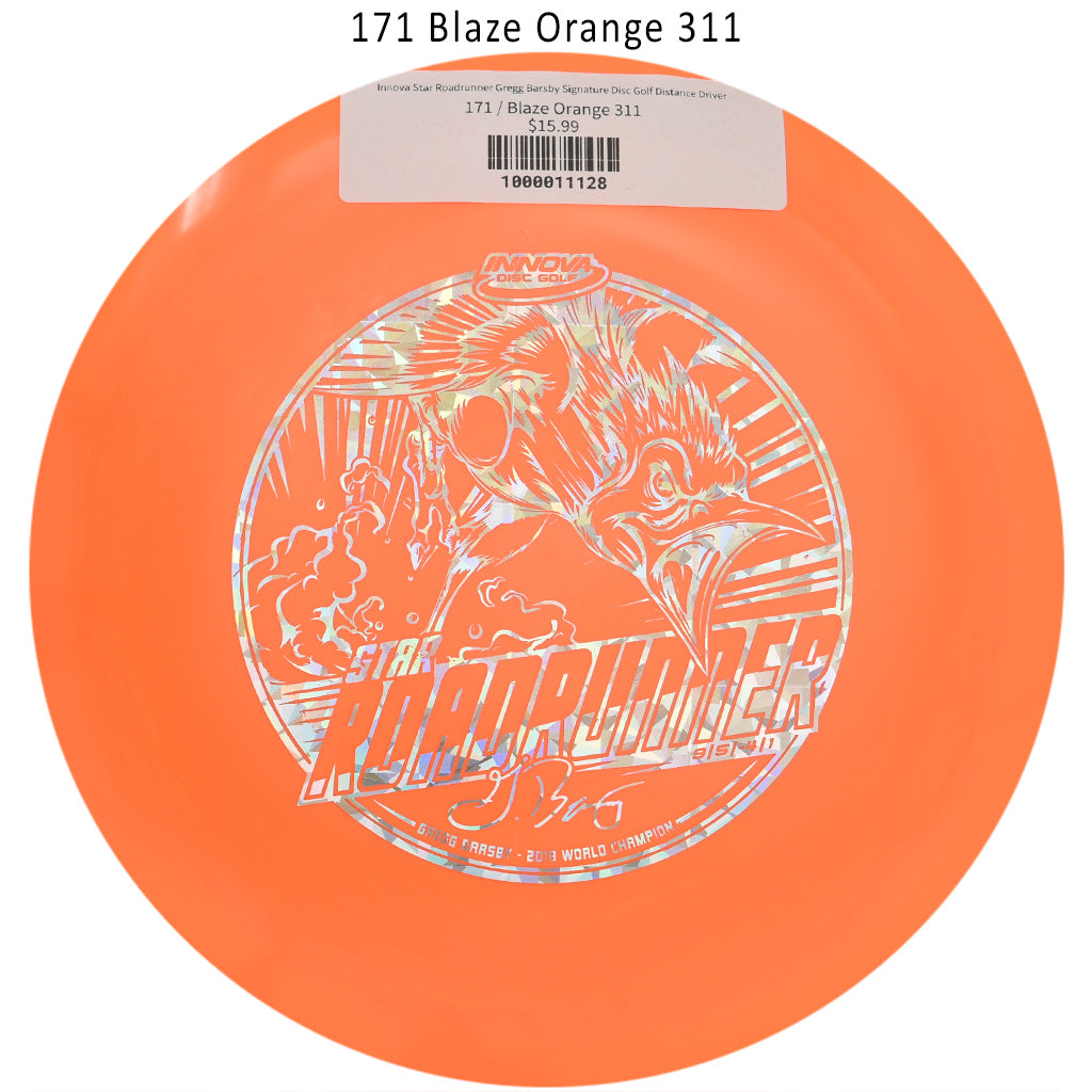 innova-star-roadrunner-gregg-barsby-signature-disc-golf-distance-driver 171 Blaze Orange 311