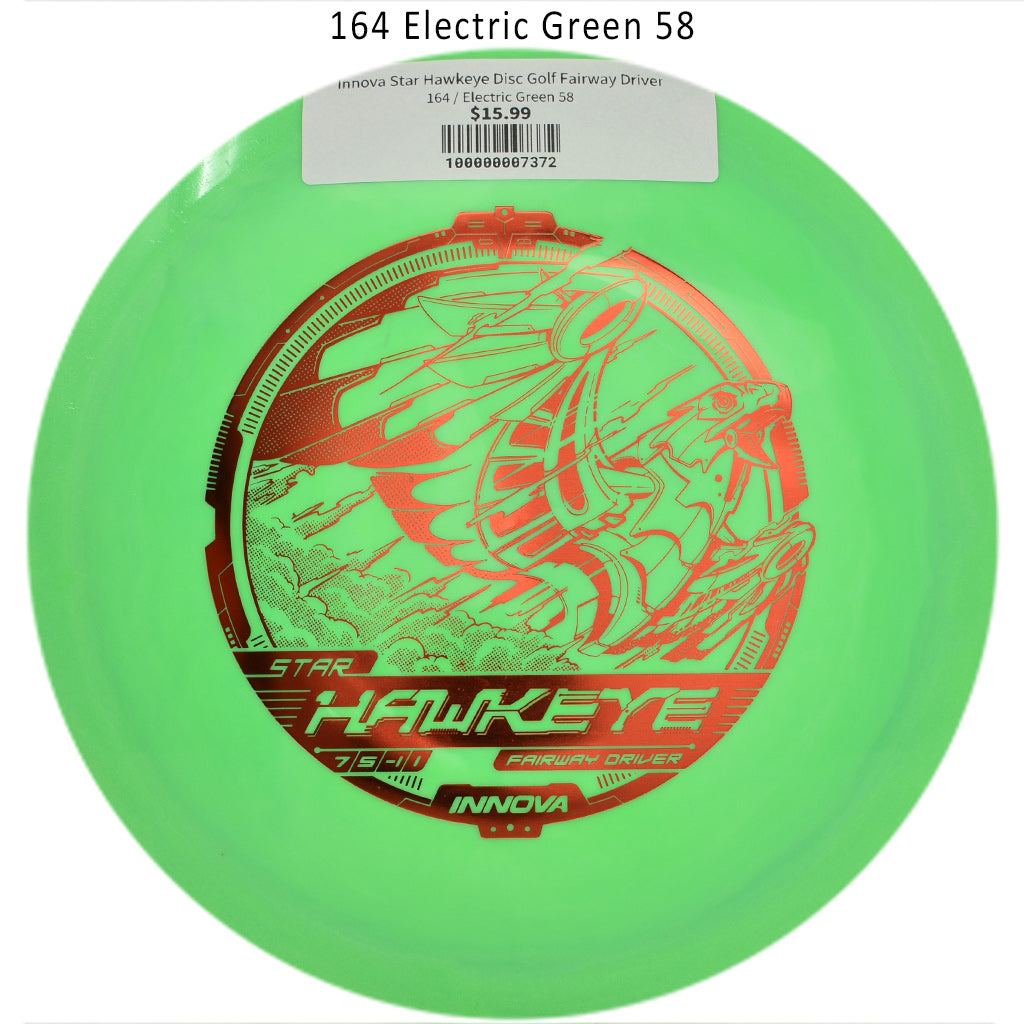 innova-star-hawkeye-disc-golf-fairway-driver 164 Electric Green 58