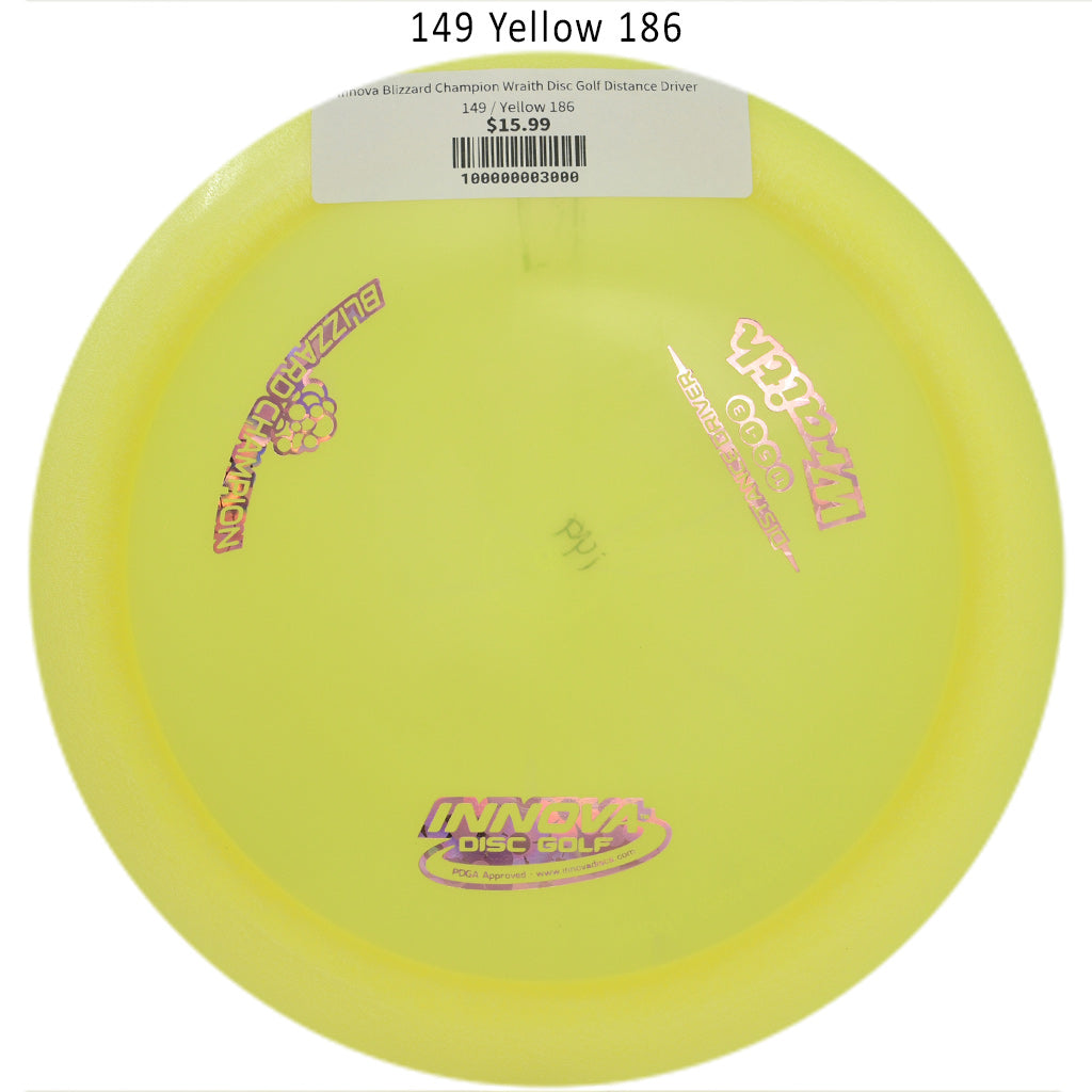 innova-blizzard-champion-wraith-disc-golf-distance-driver 149 Yellow 186