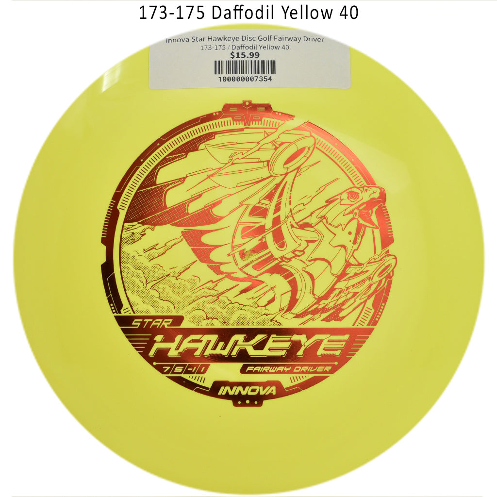 innova-star-hawkeye-disc-golf-fairway-driver 173-175 Daffodil Yellow 40