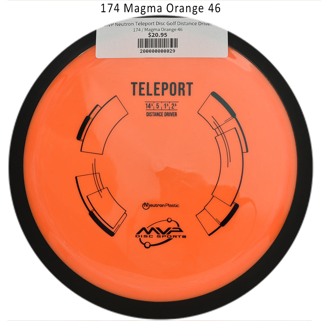 mvp-neutron-teleport-disc-golf-distance-driver 174 Magma Orange 46