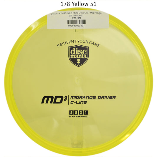 discmania-c-line-md3-disc-golf-midrange 178 Yellow 51