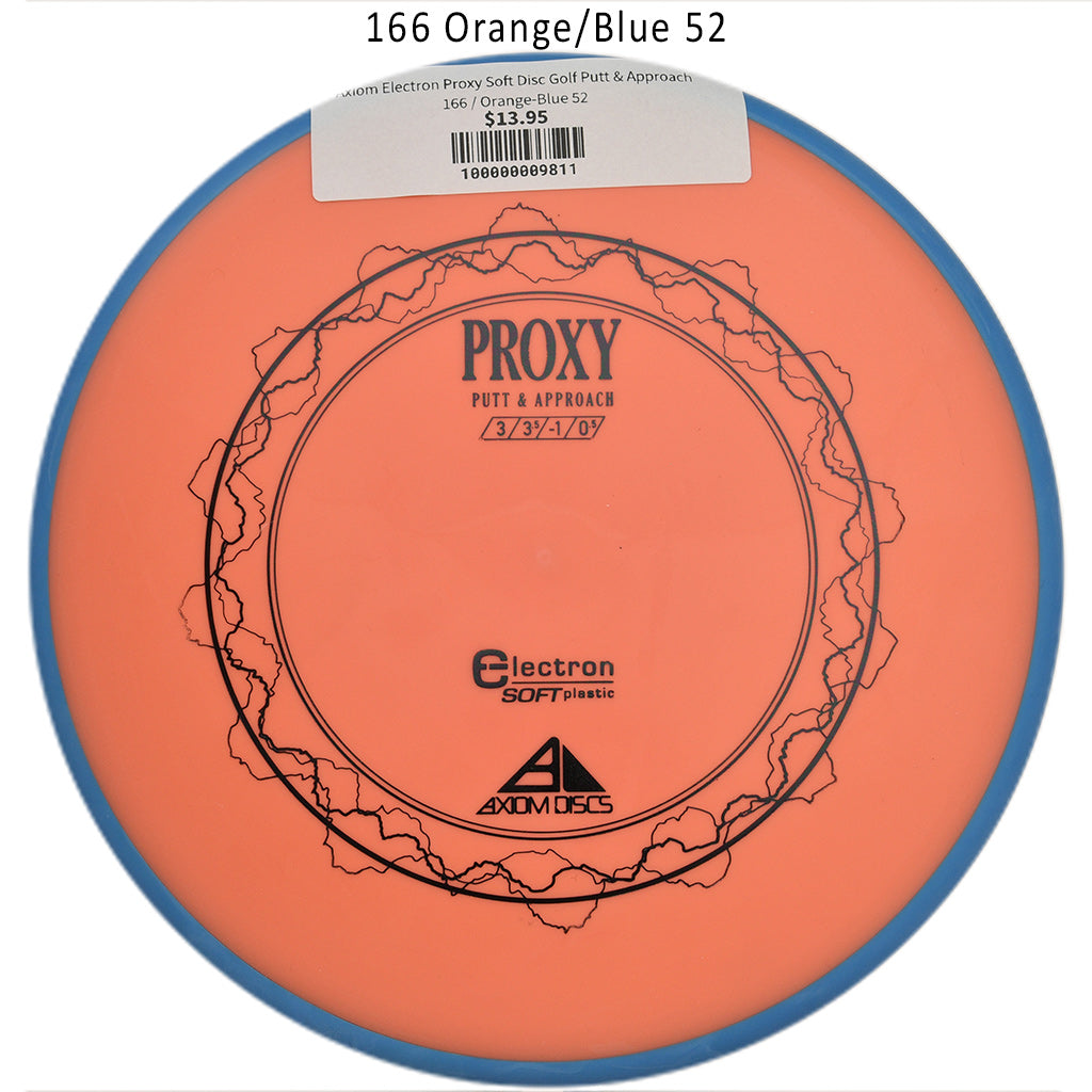 axiom-electron-proxy-soft-disc-golf-putt-approach 166 Orange-Blue 52