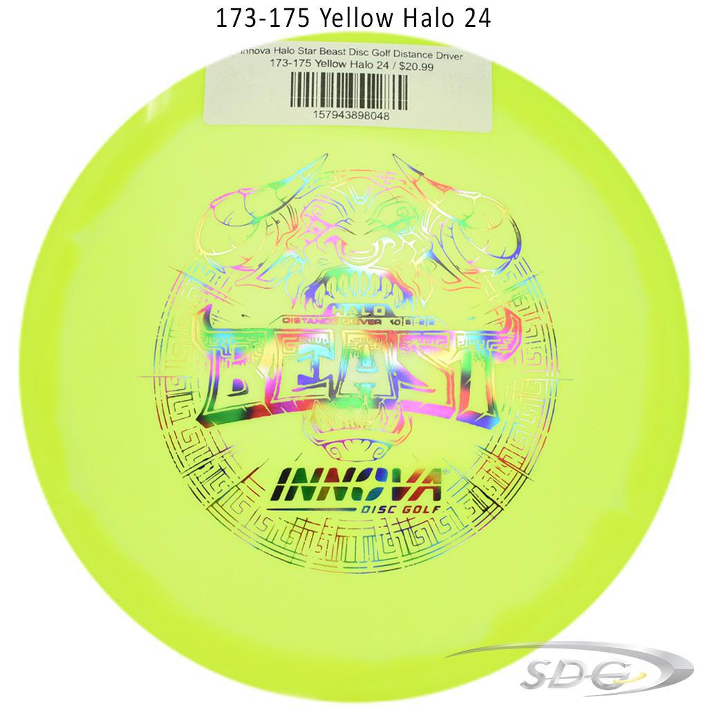 innova-halo-star-beast-disc-golf-distance-driver 173-175 Yellow Halo 24 
