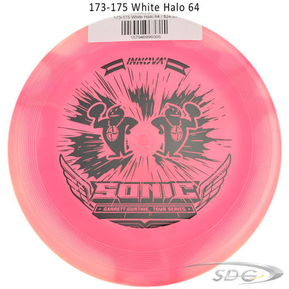 innova-halo-champion-sonic-glow-2023-garrett-gurthie-tour-series-disc-golf-putter 173-175 White Halo 64 