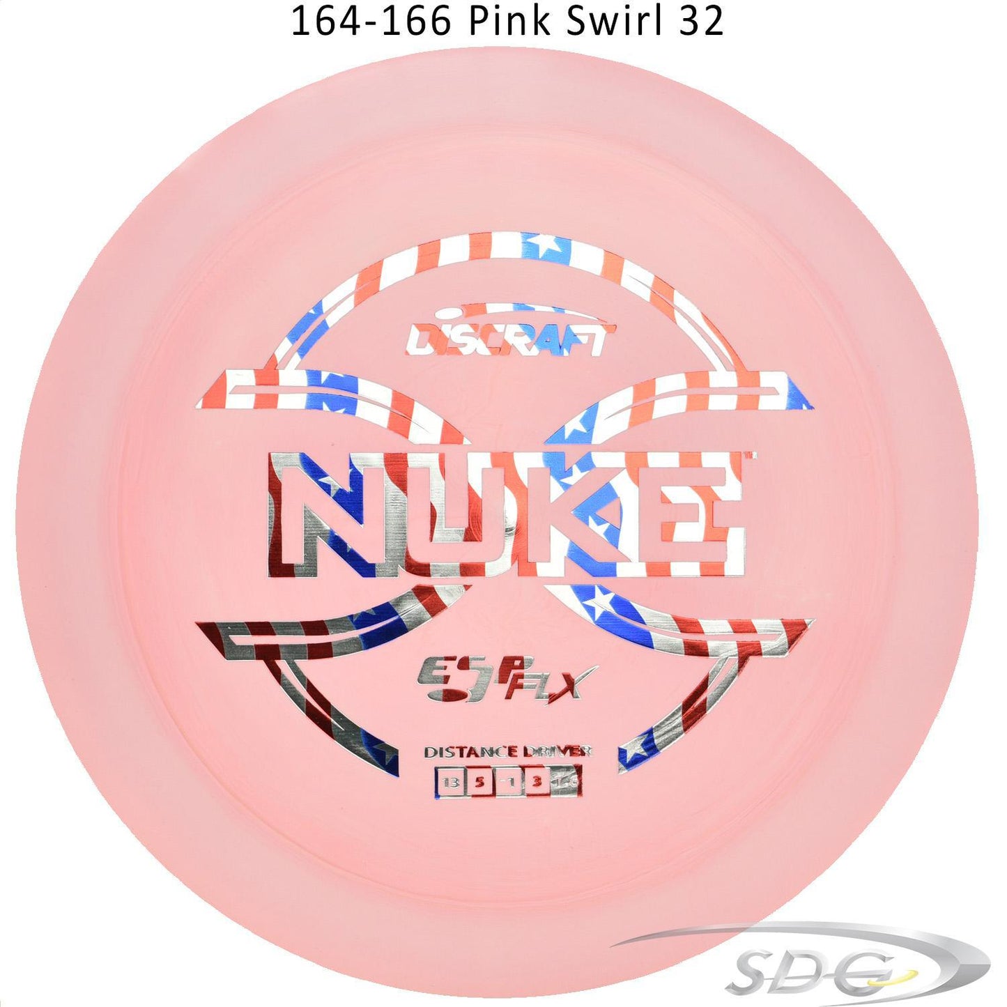 discraft-esp-flx-nuke-disc-golf-distance-driver 164-166 Pink Swirl 32 
