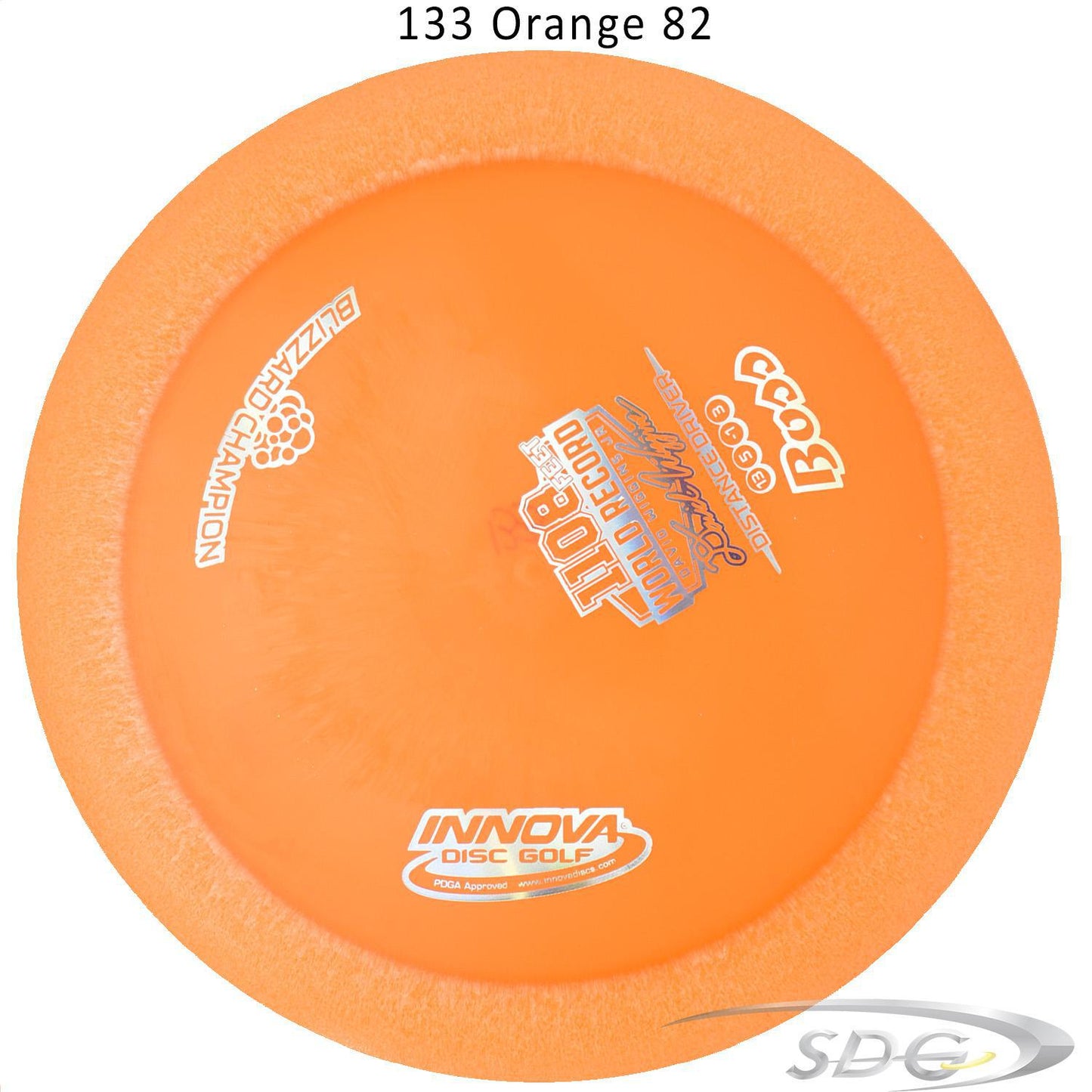 innova-blizzard-champion-boss-disc-golf-distance-driver 133 Orange 82 