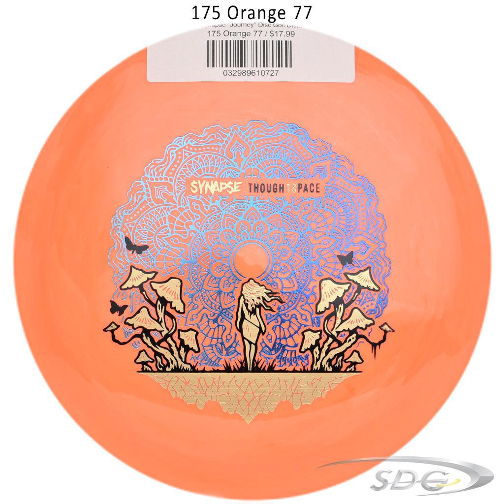 tsa-aura-synapse-journey-disc-golf-distance-driver 175 Orange 77 