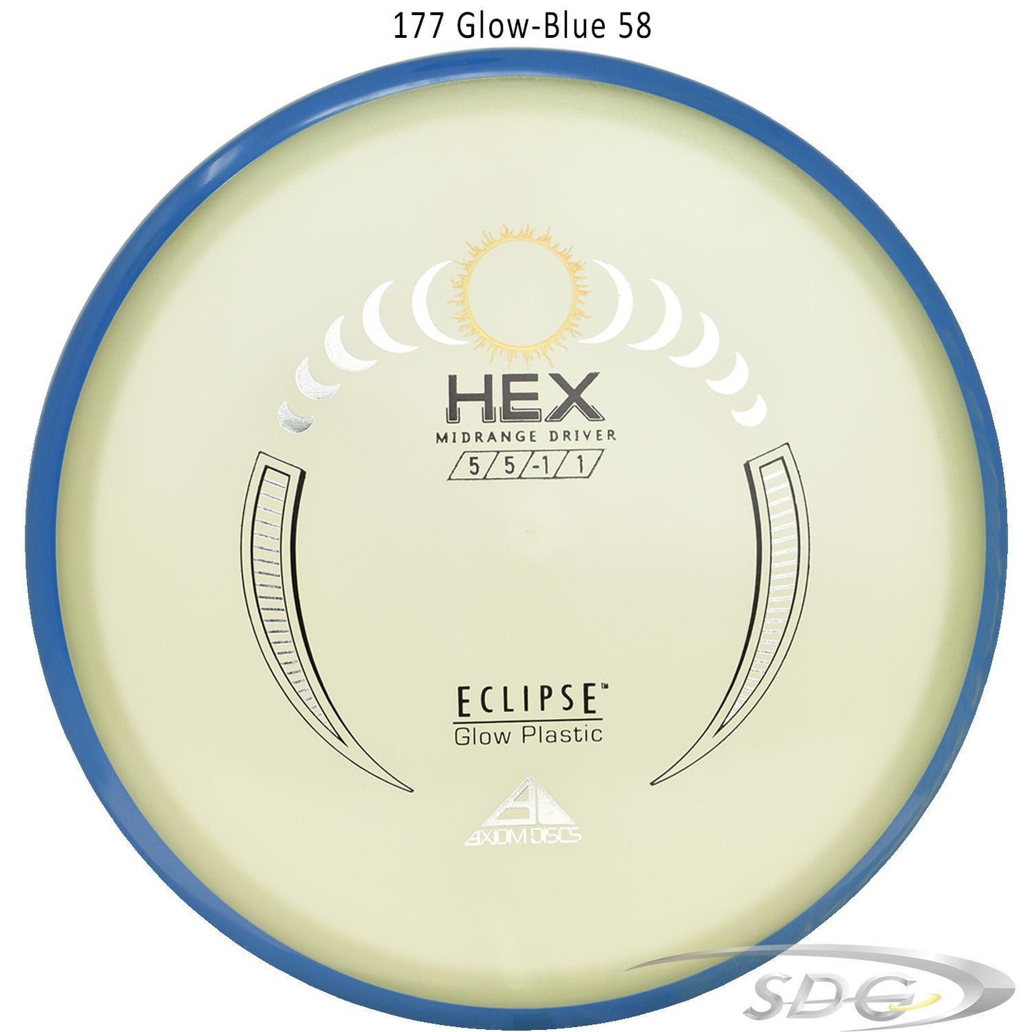 axiom-eclipse-hex-disc-golf-midrange 177 Glow-Blue 58