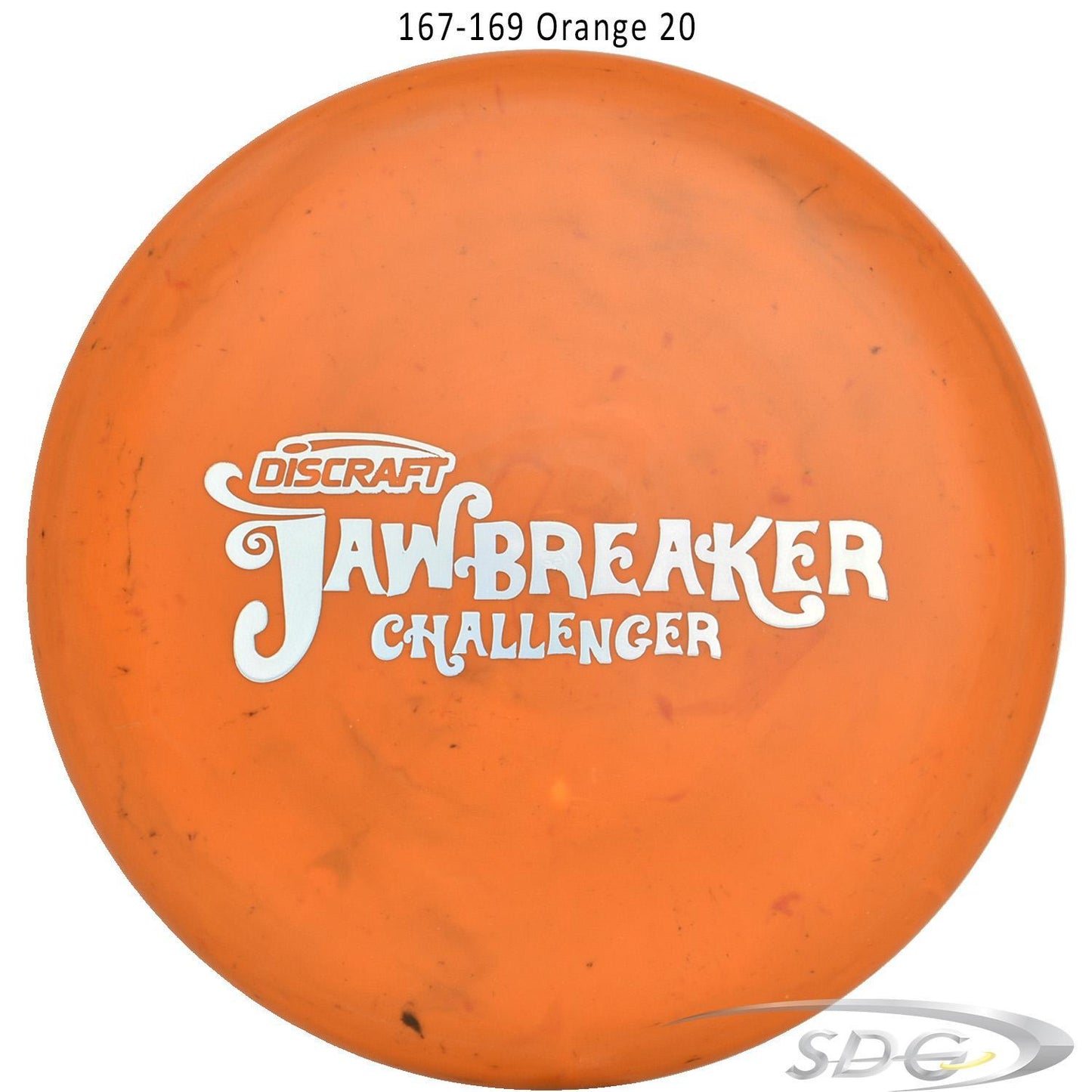 discraft-jawbreaker-challenger-disc-golf-putter 167-169 Orange 20 