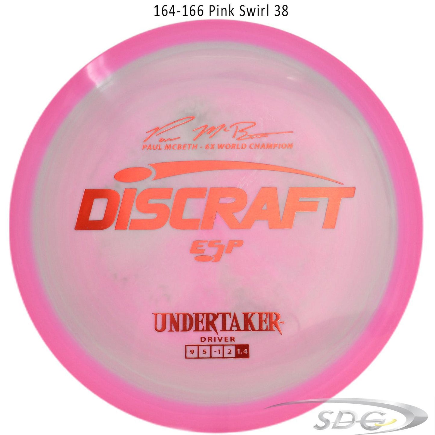 discraft-esp-undertaker-6x-paul-mcbeth-signature-series-disc-golf-distance-driver 164-166 Pink Swirl 38