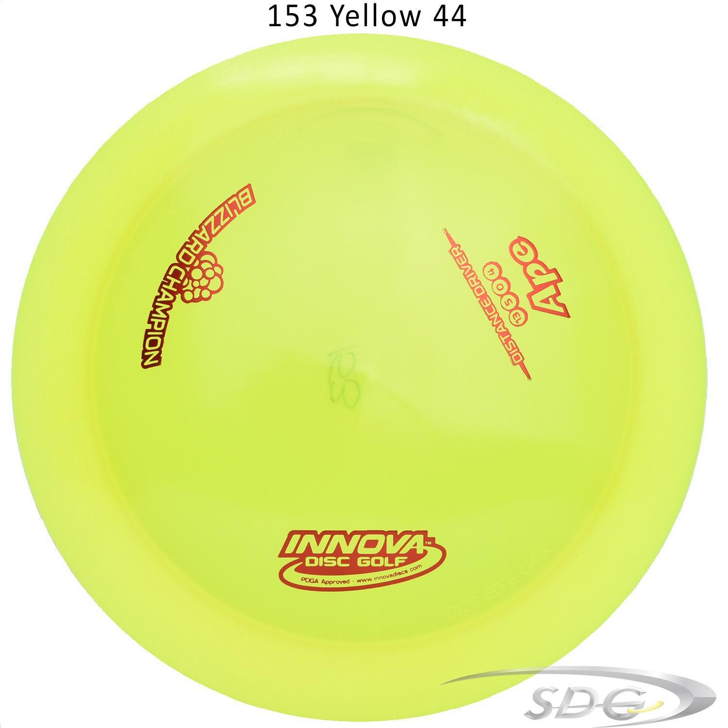 innova-blizzard-champion-ape-disc-golf-distance-driver 153 Yellow 44