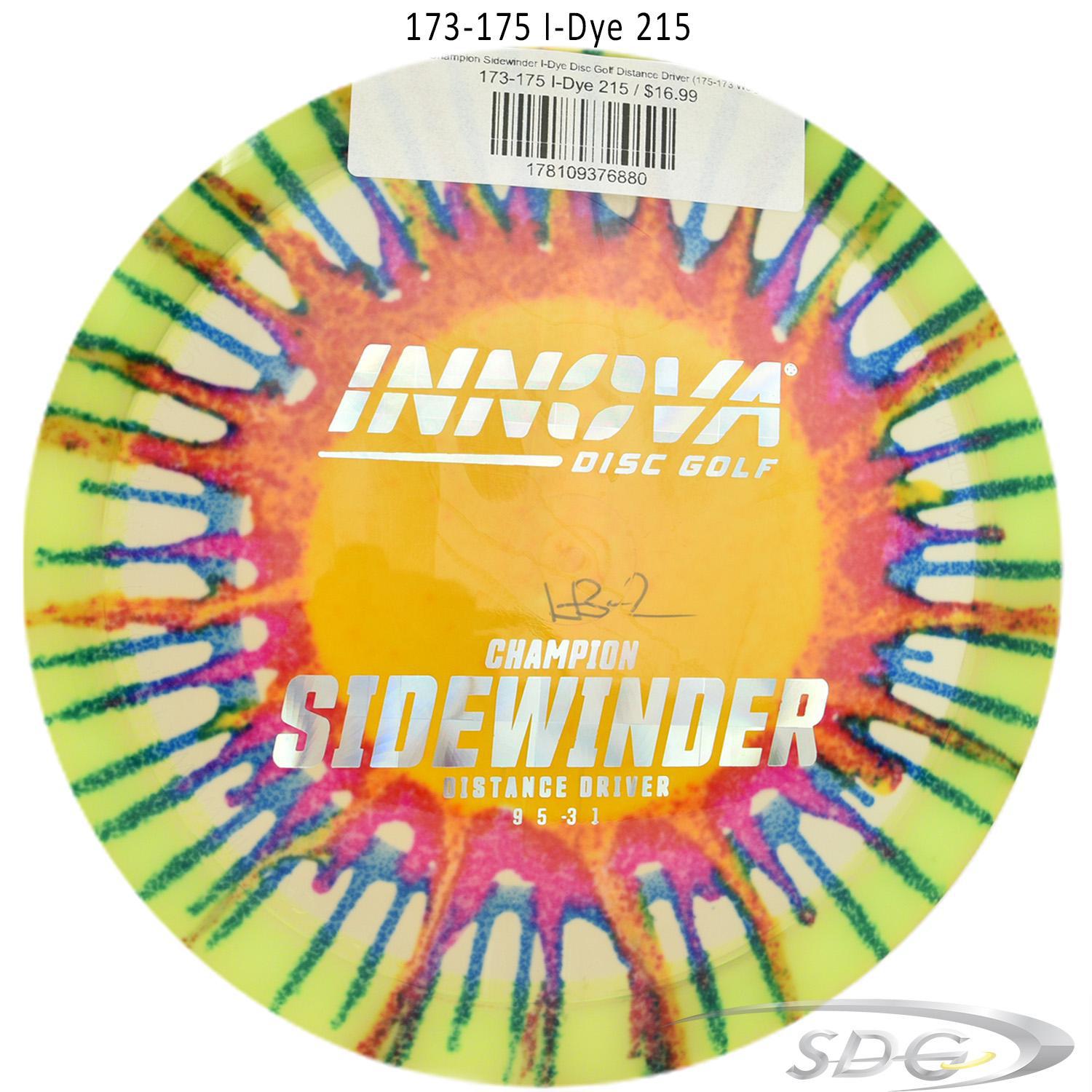 innova-champion-sidewinder-i-dye-disc-golf-distance-driver 173-175 I-Dye 215 