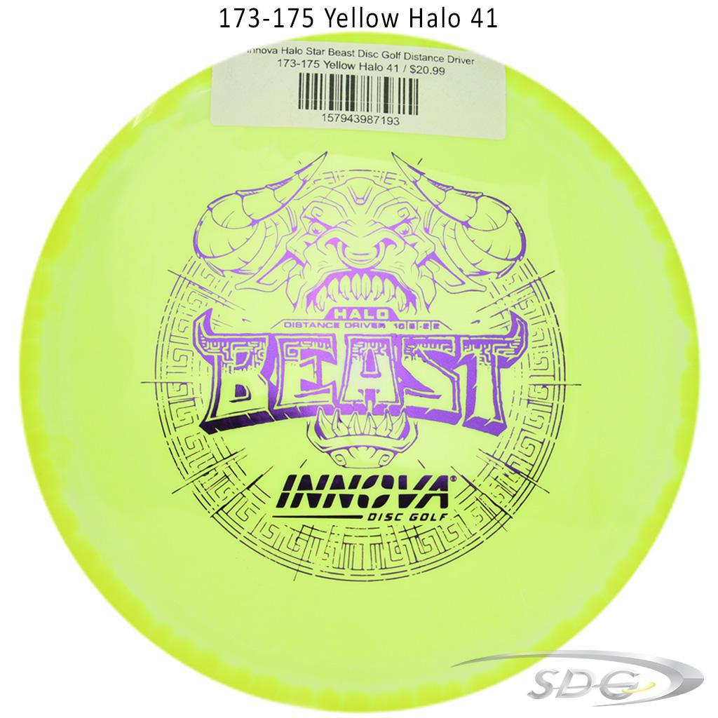 innova-halo-star-beast-disc-golf-distance-driver 173-175 Yellow Halo 41 