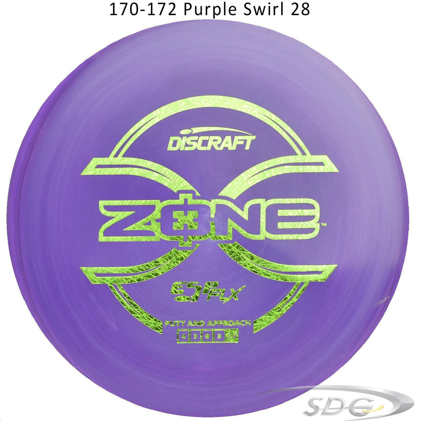 discraft-esp-flx-zone-disc-golf-putter 170-172 Purple Swirl 28 