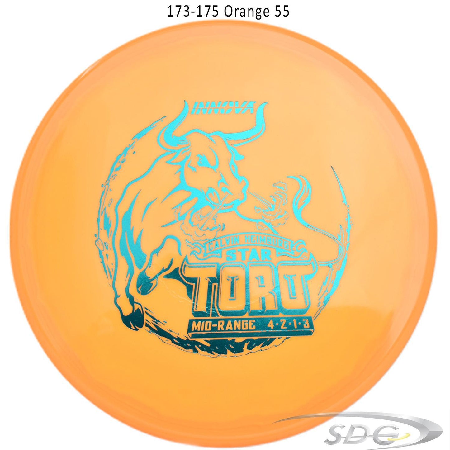 innova-star-toro-calvin-heimburg-signature-disc-golf-mid-range 173-175 Orange 55 