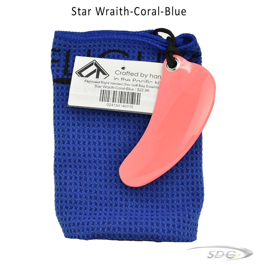 flightowel-right-handed-disc-golf-bag-essential Star Wraith-Coral-Blue 